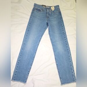 Levi's Wedgie Icon Fit High Waist Oxnard Athens Jeans- Size 00/24 Retail $98 NWT